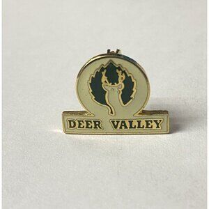Deer Valley Ski Resort Skiing Skier Pin Park City Utah Vintage USA